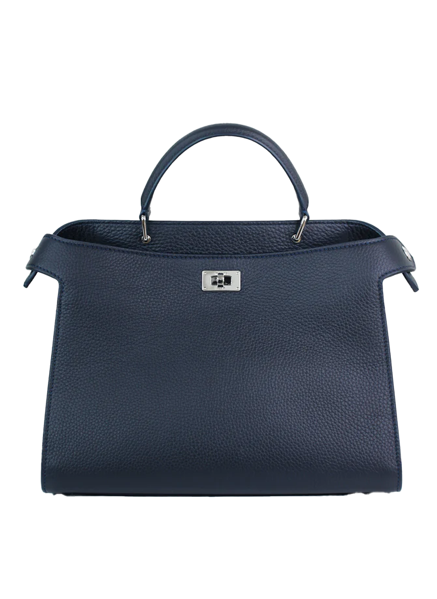 Lutece Pm Top-Handle Bag in Navy