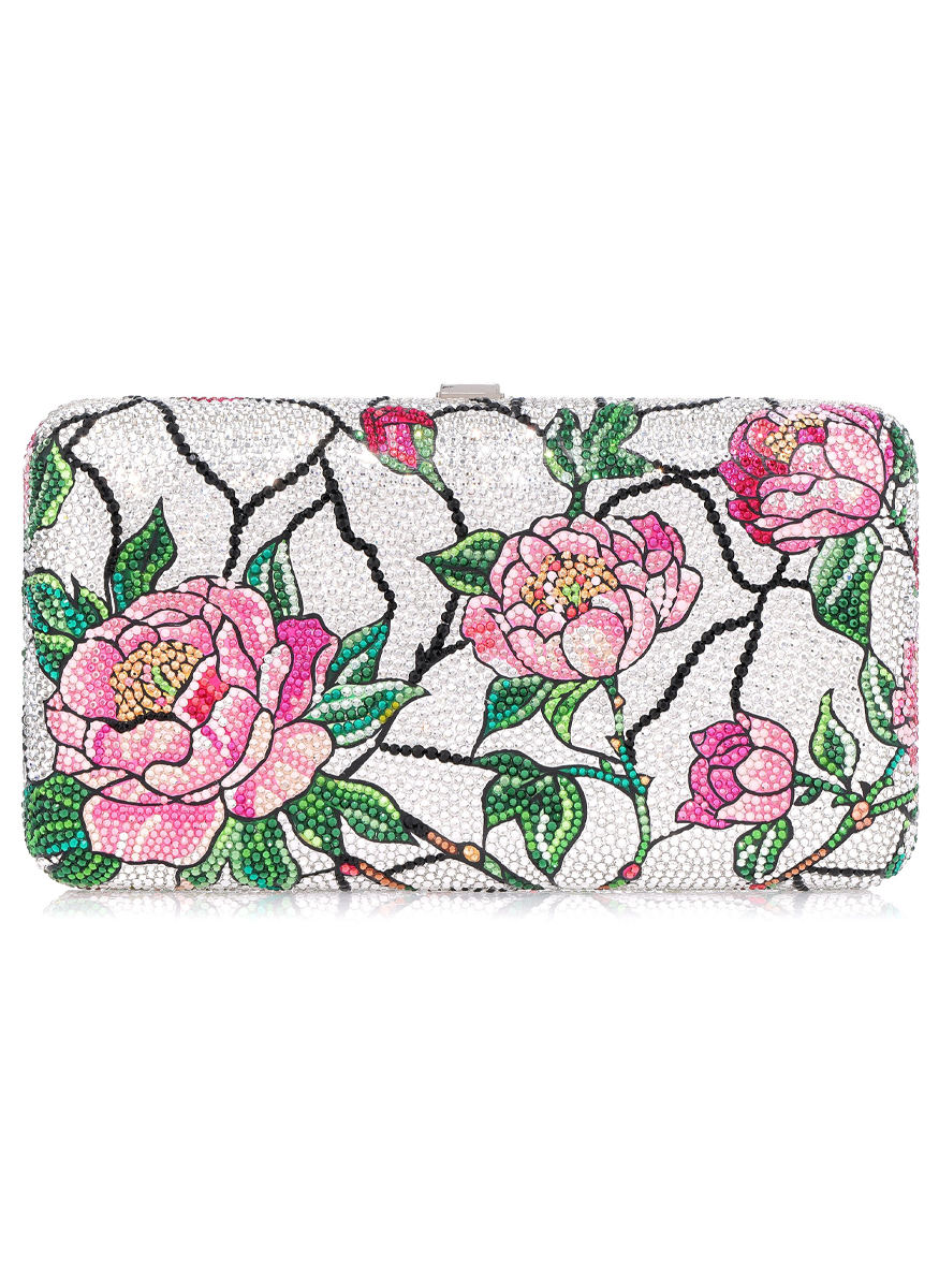 Smooth Rectangle Peony Stained Glass