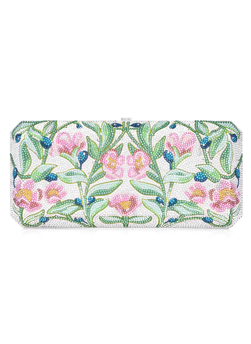 Slim Rectangle Clutch in Flowery Dale
