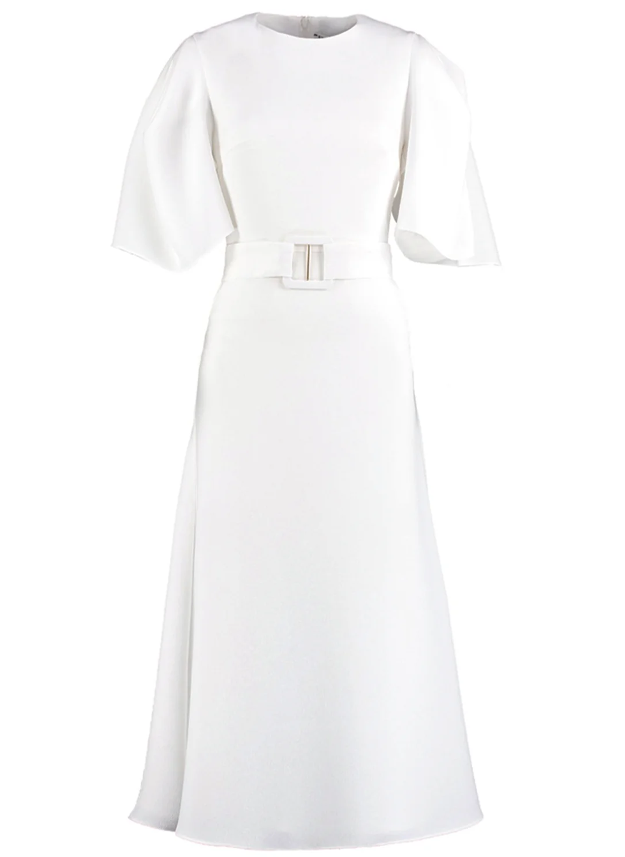 fitted lace wedding dress Mabel Dress in Georgette Champion US6 / Ivory
