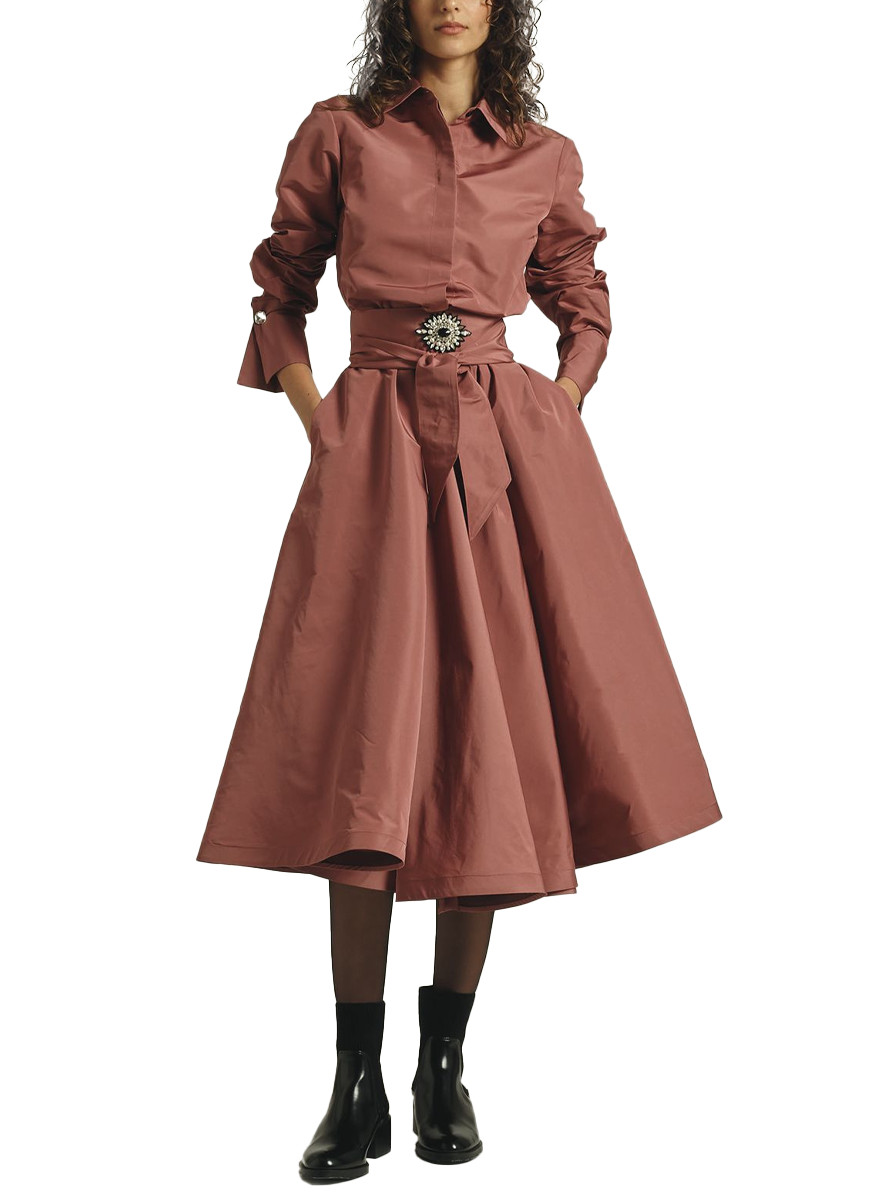 Mariastella Cocktail Dress in Lipstick