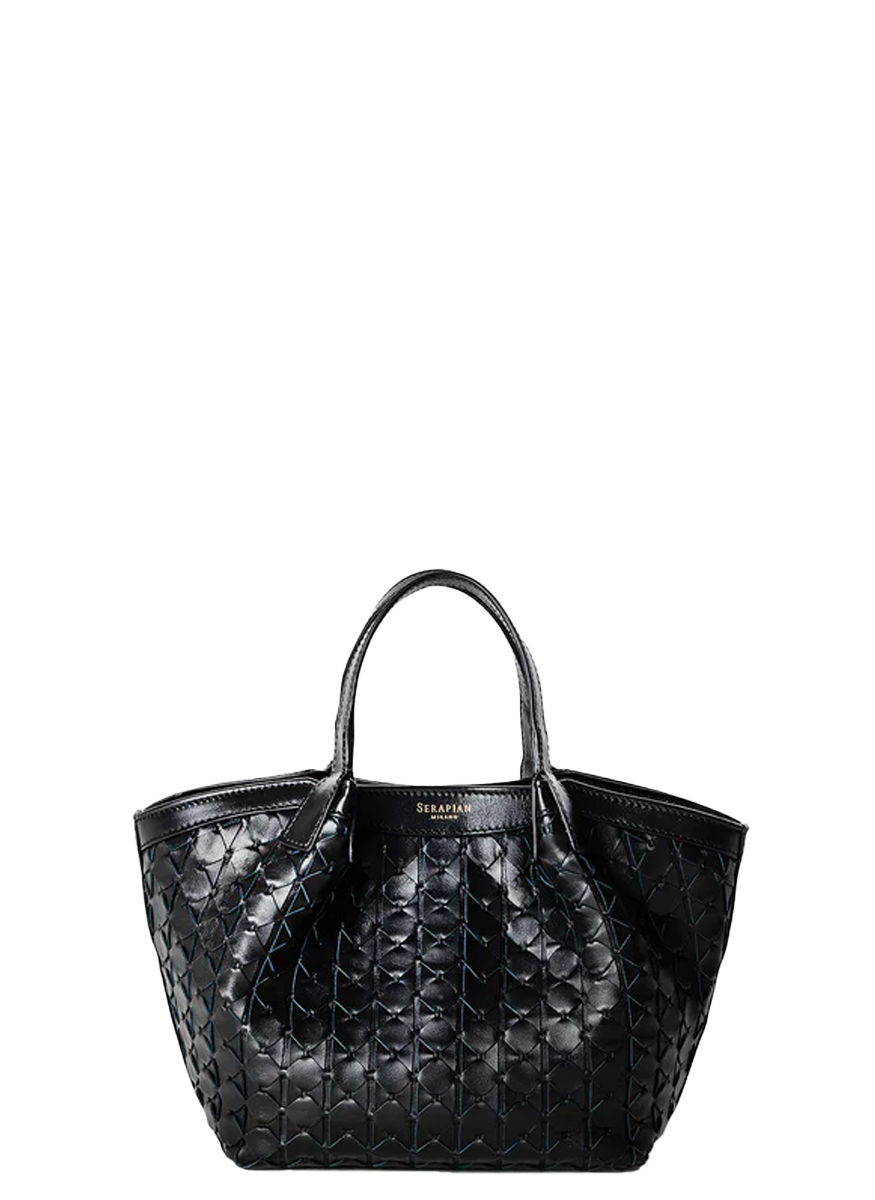 Mini Secret Mosaico Top Handle in Black