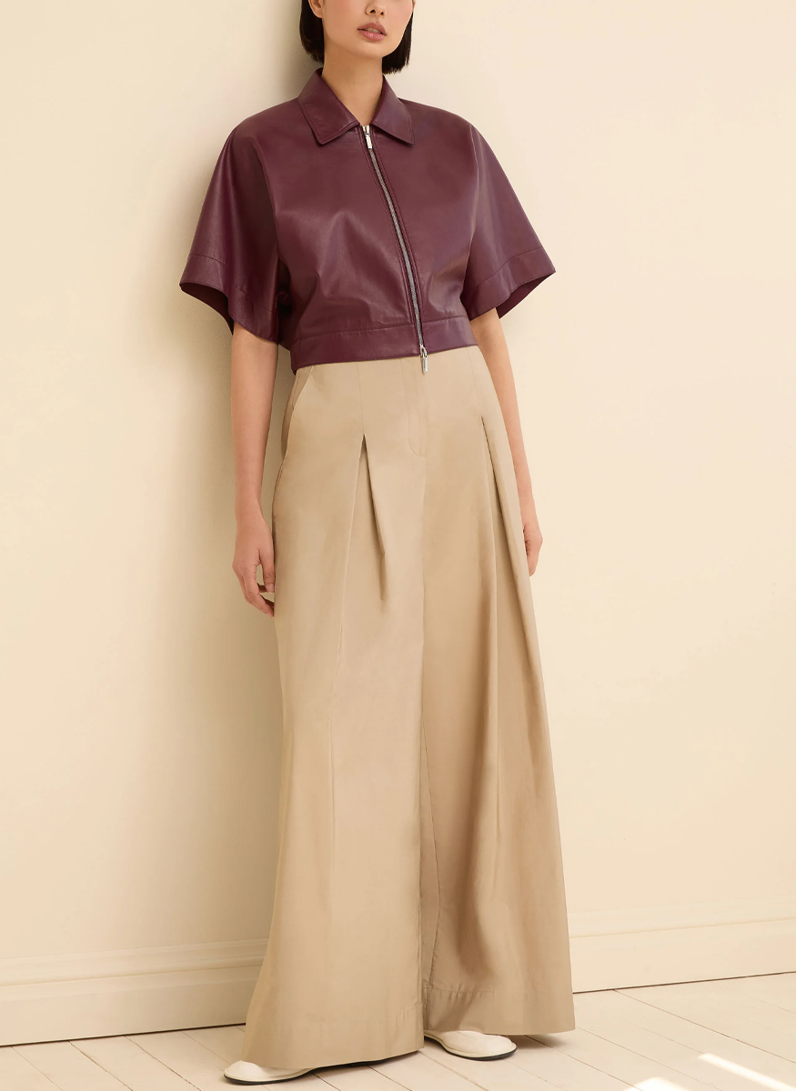 Zip Front Cropped Jacket