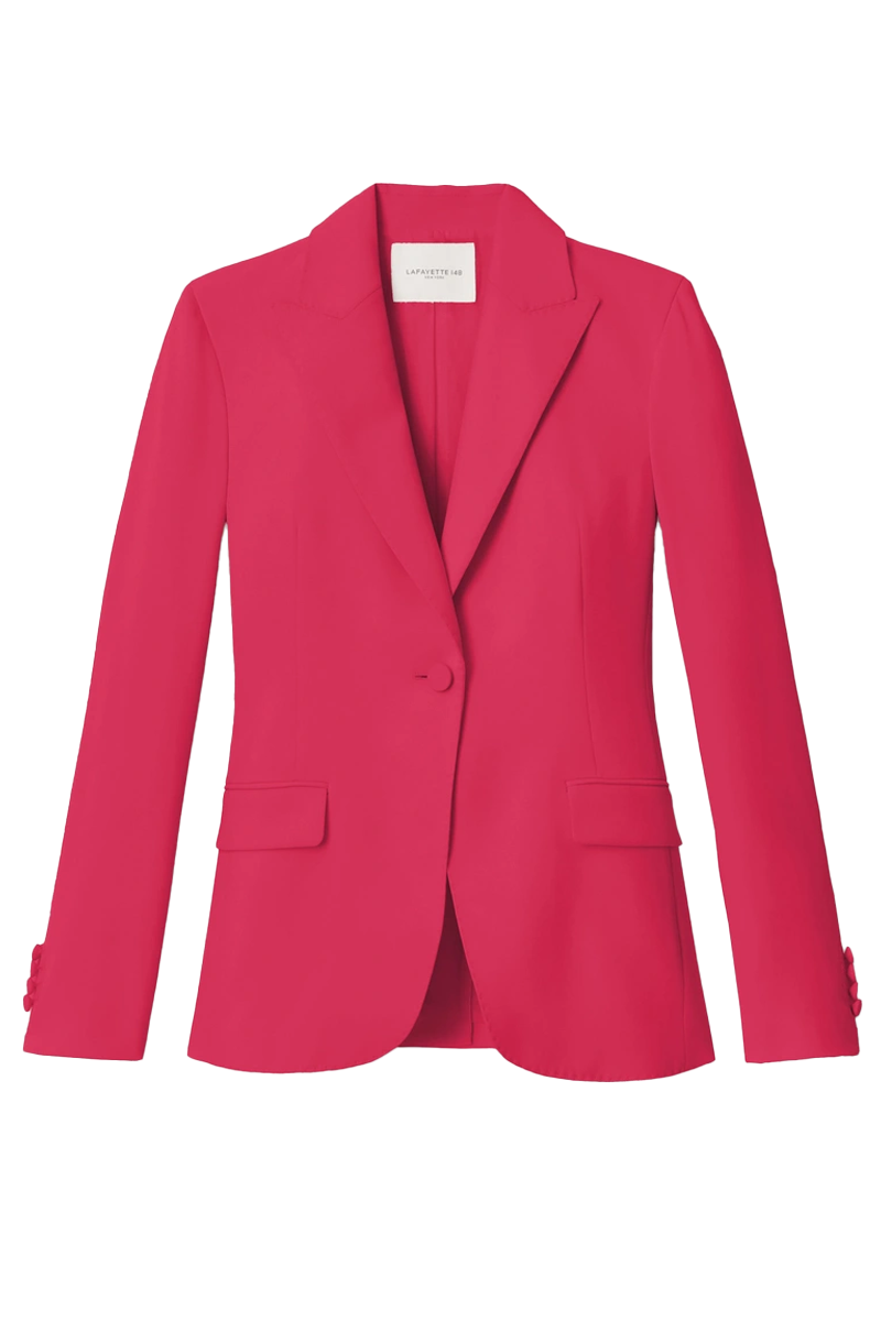 Finesse Crepe Peak Lapel Blazer