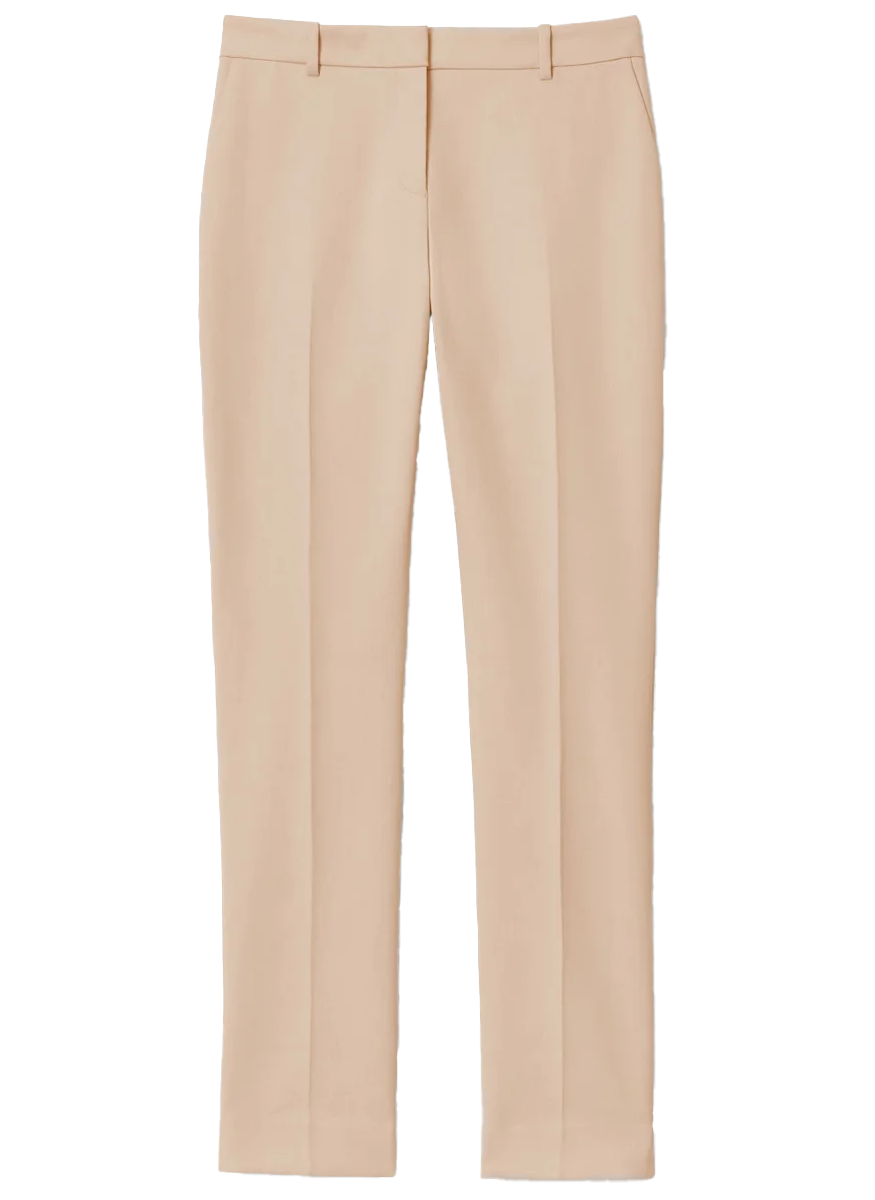 Cotton Double Weave Twill Manhattan Cigarette Pant