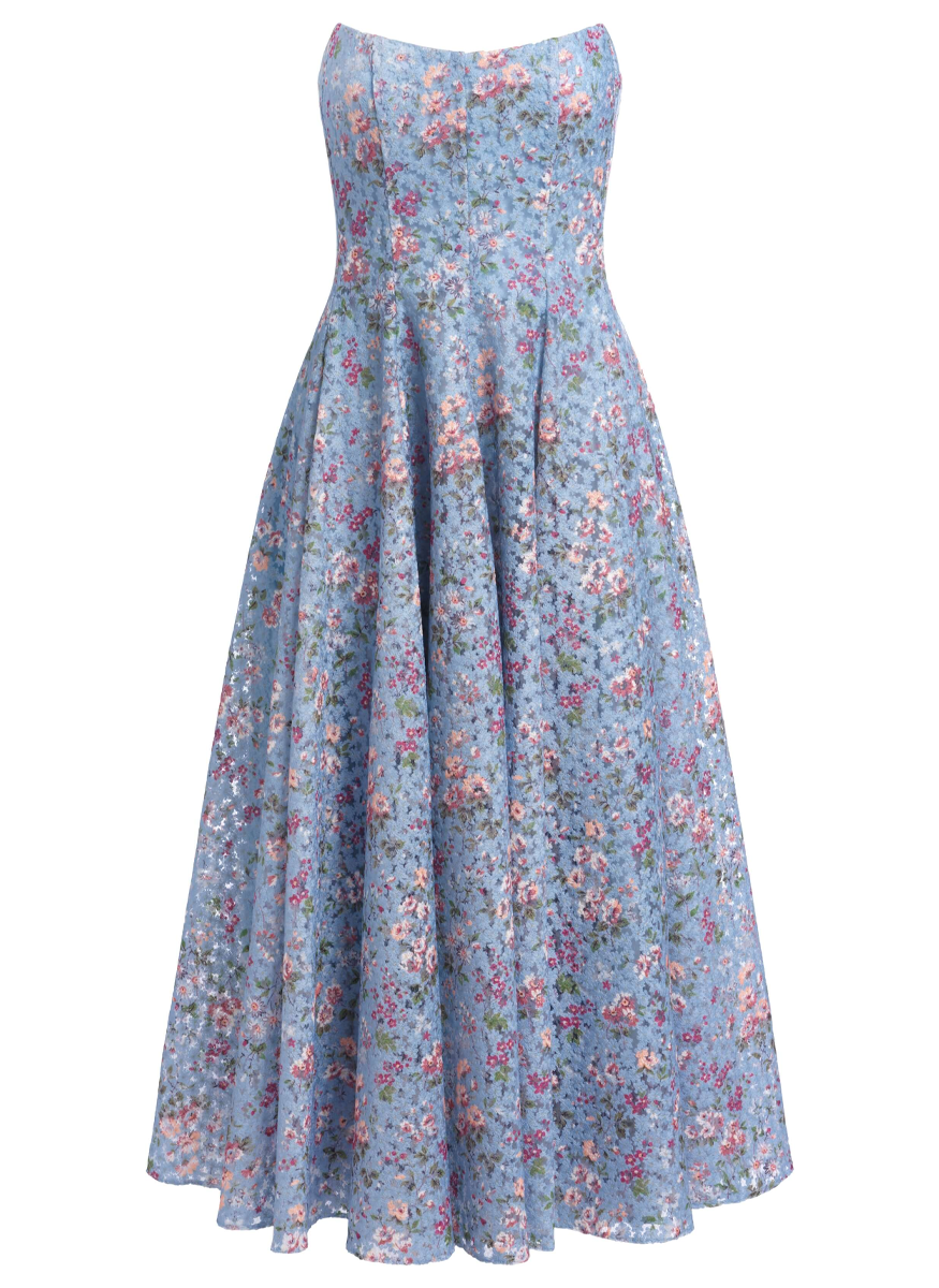 Rousseau Strapless Midi Dress