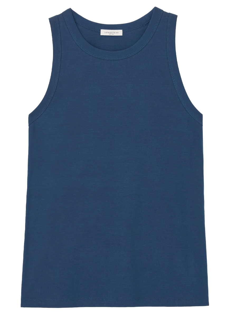 Racerback Tank in Lido Blue