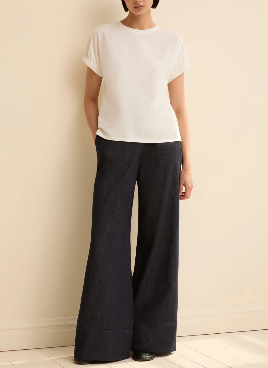 Gathered Cuff Dolman T-Shirt