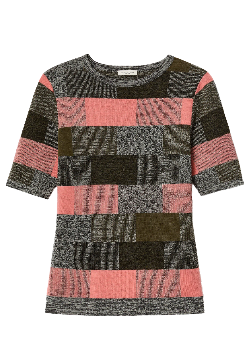 Jacquard Button Front Cardigan Set