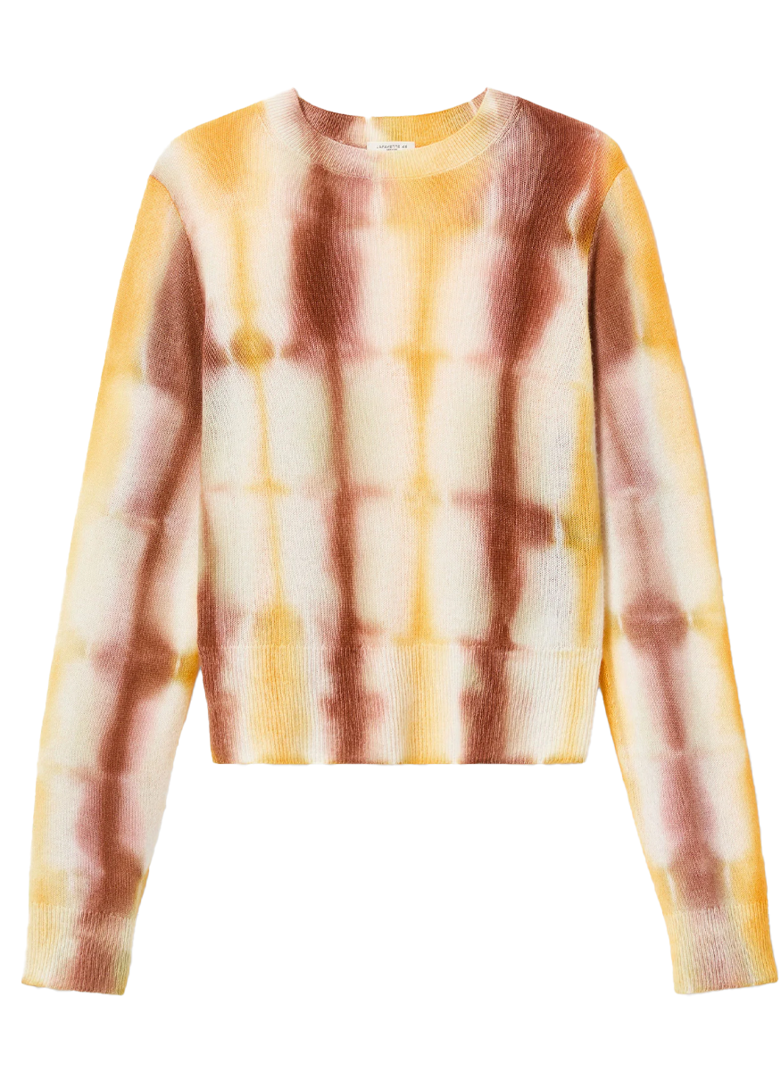 Hand Dyed Cashmere Crewneck Sweater - Lafayette 148 New York