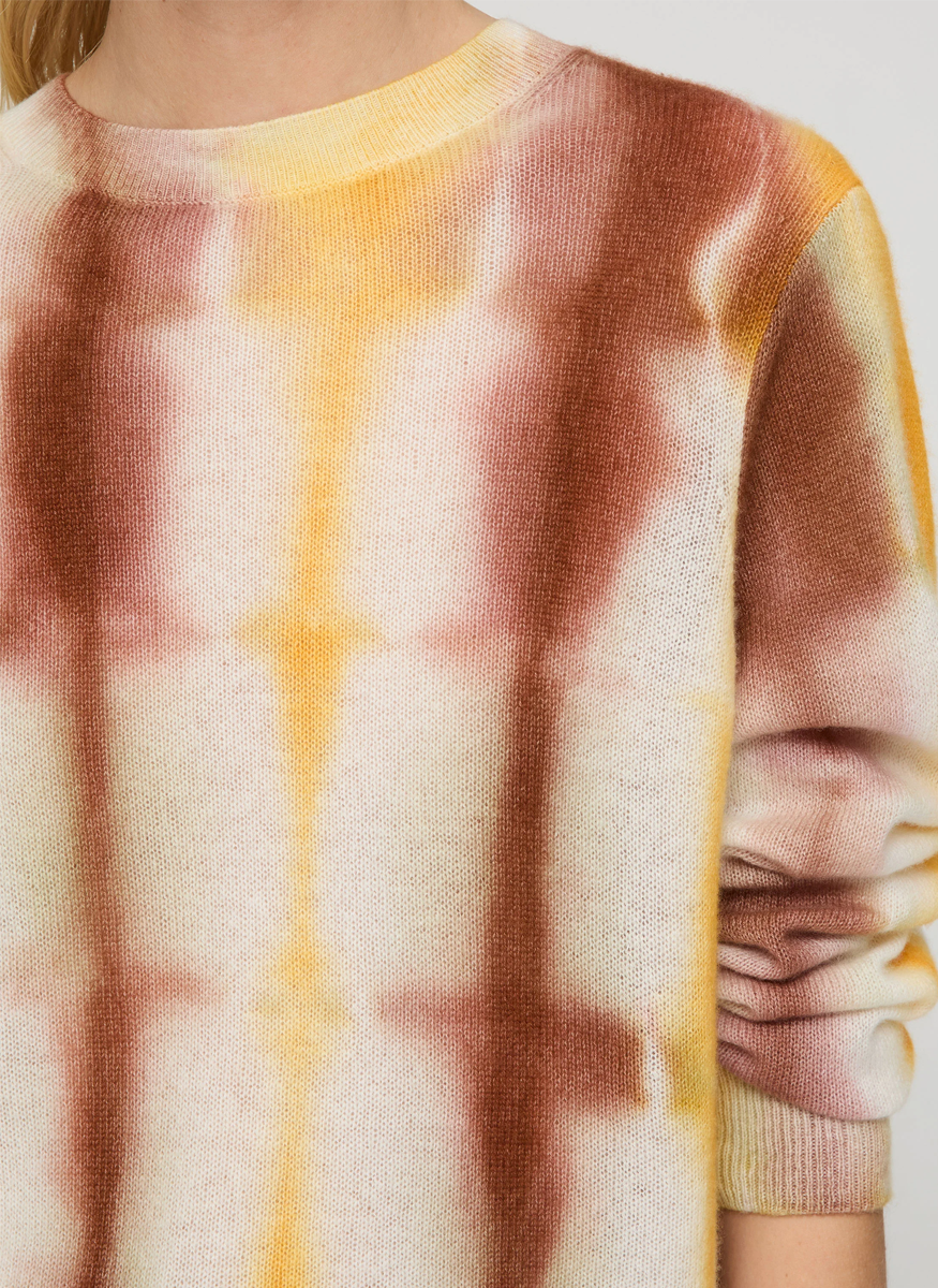 Hand Dyed Cashmere Crewneck Sweater - Lafayette 148 New York