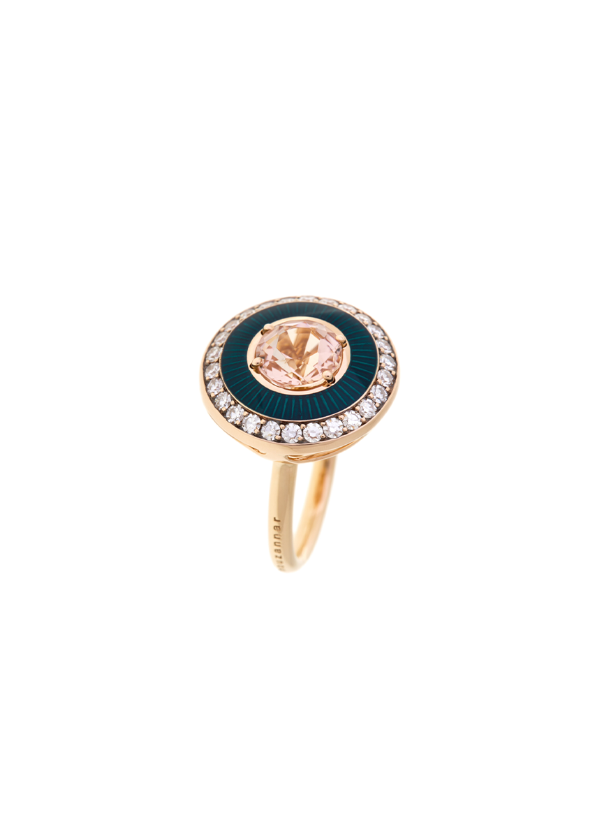 Mina Morganite Ring, Petrol