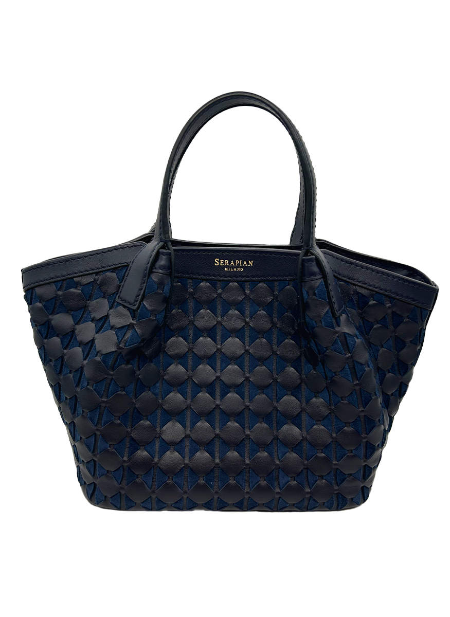 Mini Secret Bag in Midnight Blue Mosaico