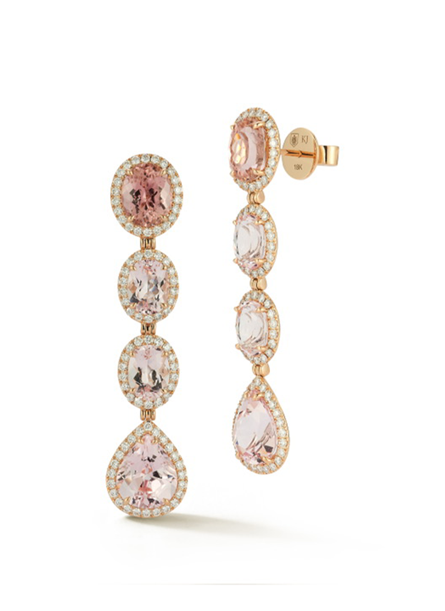 Morganite Drop Earrings