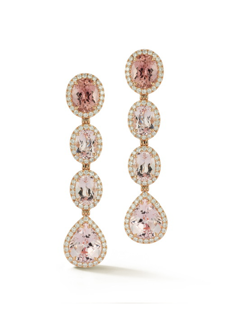 Morganite Drop Earrings