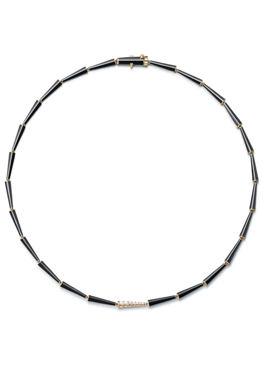 Lola Linked Necklace, Black