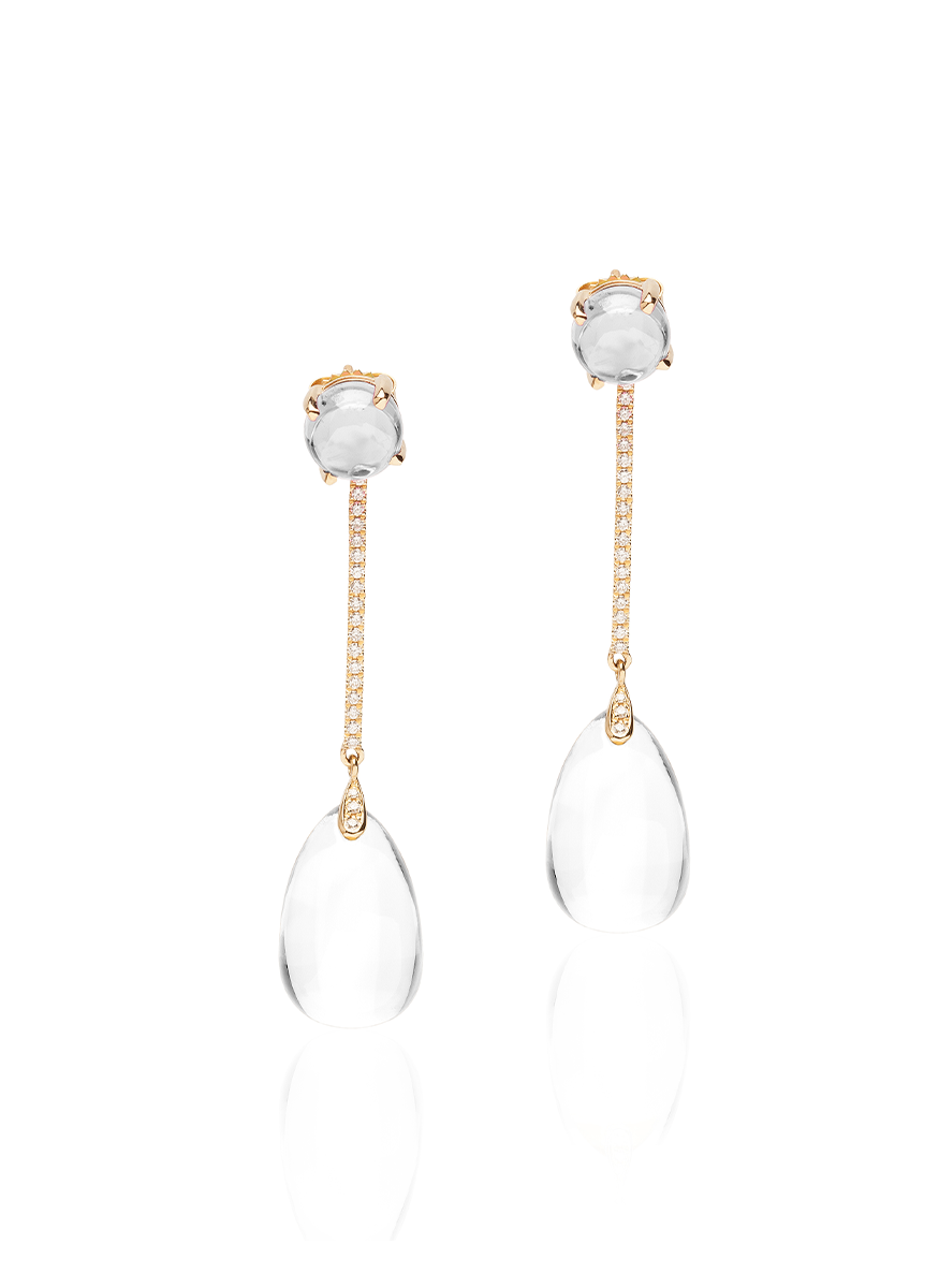 Naughty Moonquartz Drop Earrings
