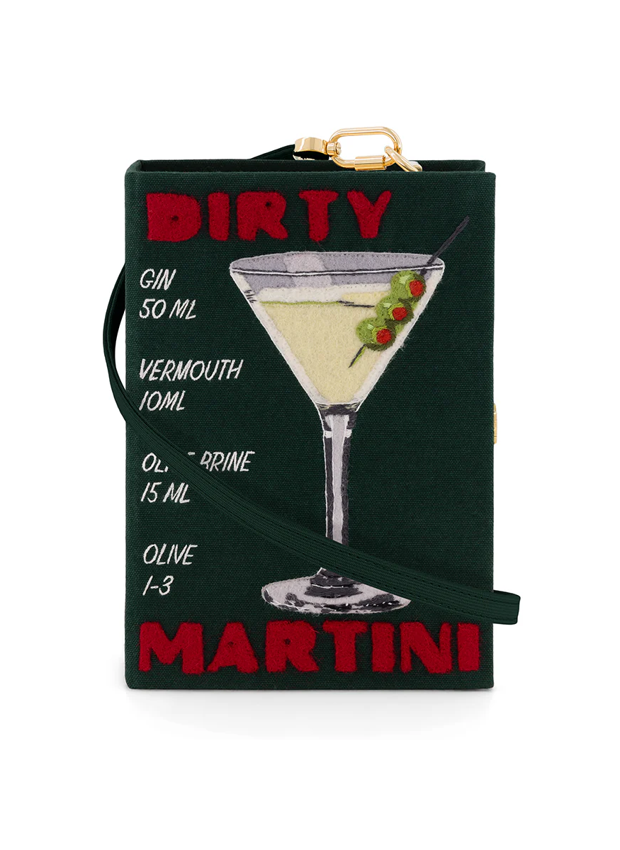 Dirty Martini Book Clutch with Strap