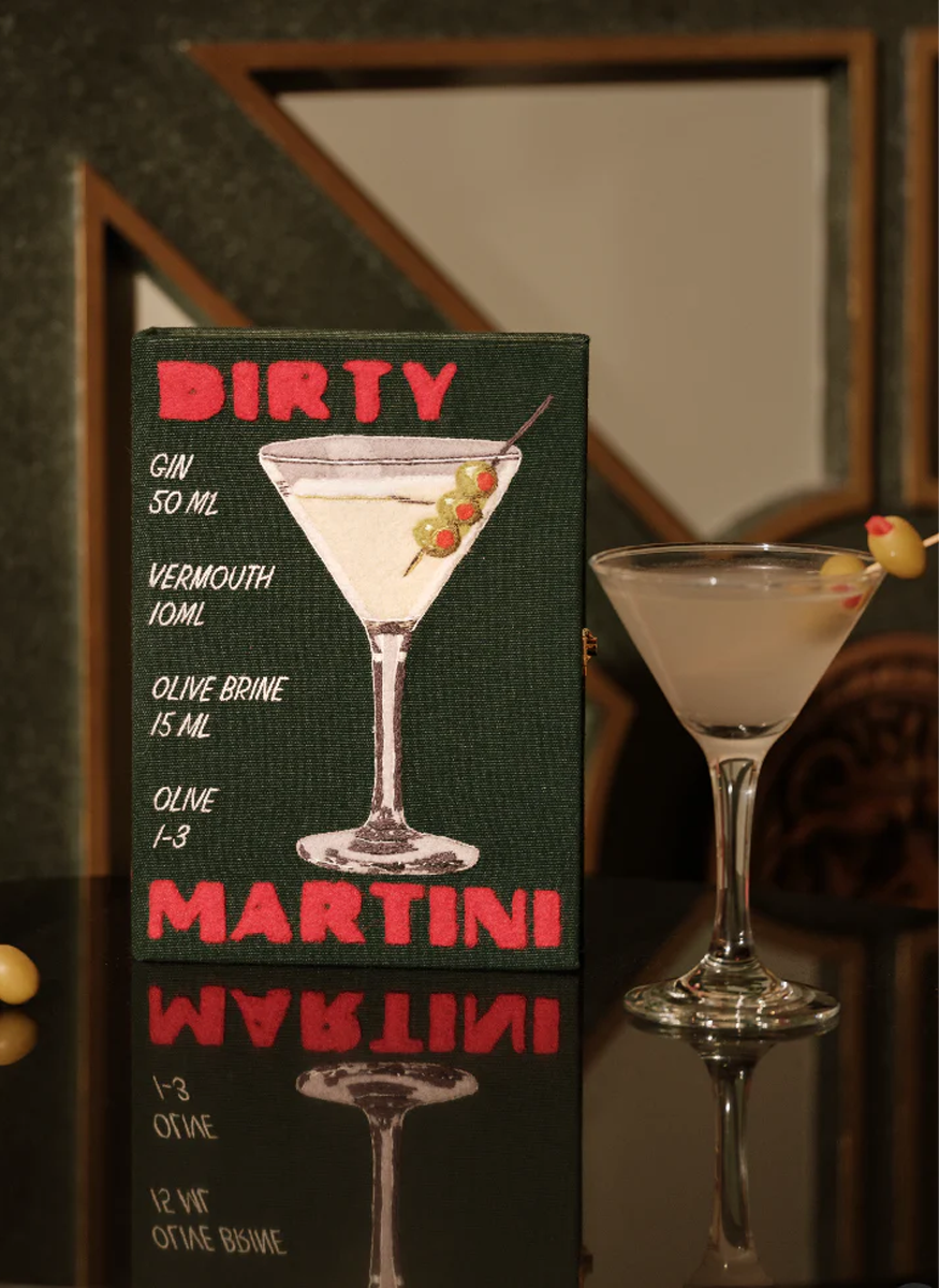 Dirty Martini Book Clutch with Strap