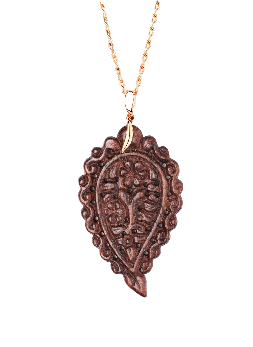 India Pendant Large, Snakewood