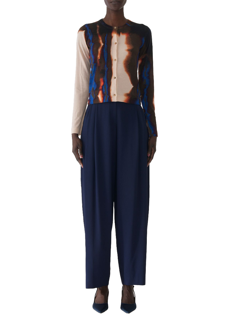 Burned Stripe Wool Twinset