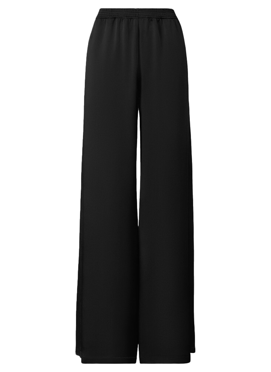 Enver Satin Wide Leg Trousers