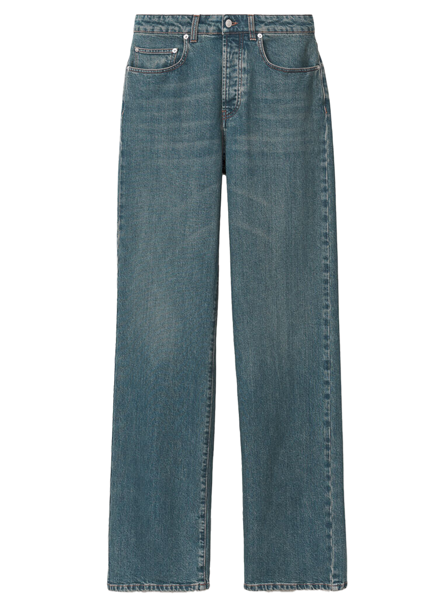 Straight Leg 5 Pocket Jeans