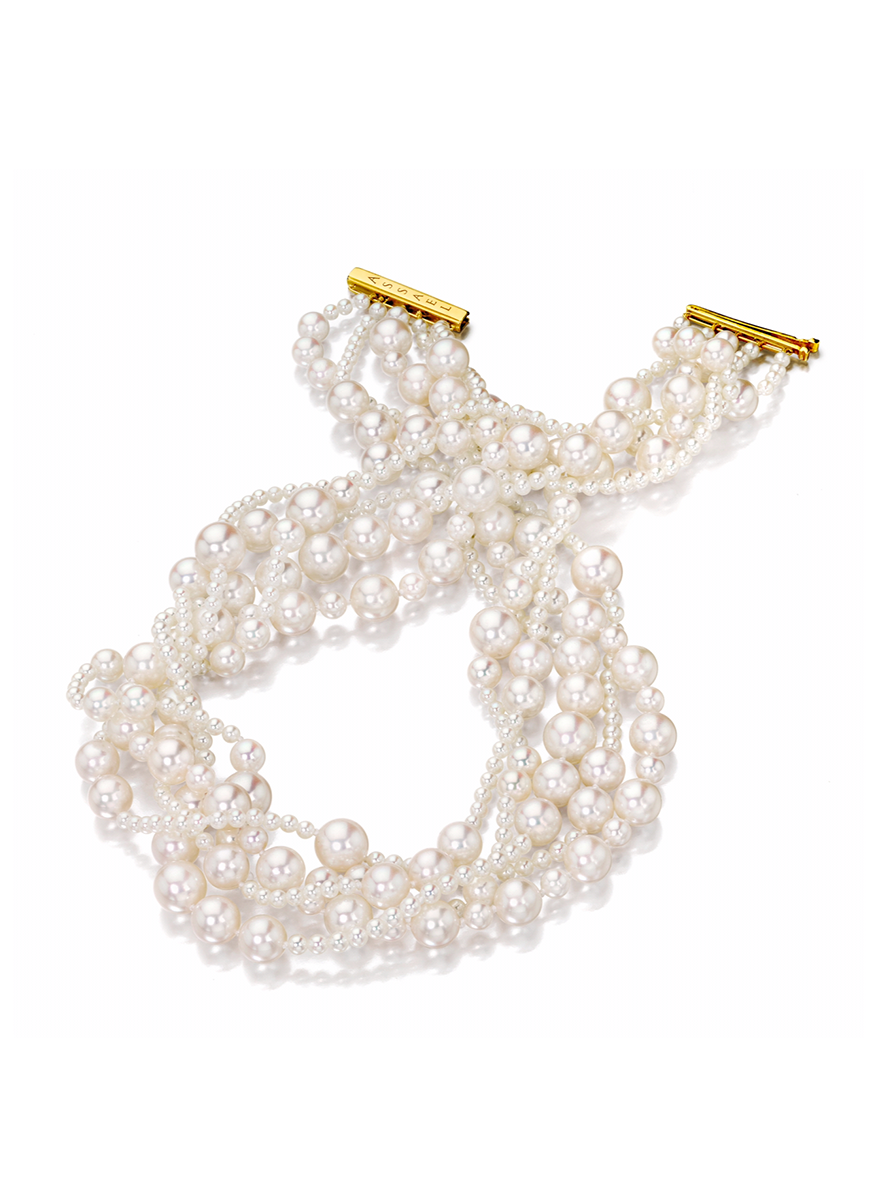 5-Strand Akoya Pearl Necklace