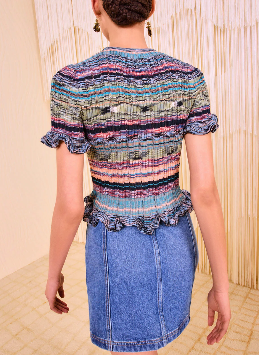 Miya Short Sleeve Knit Top - Ulla Johnson