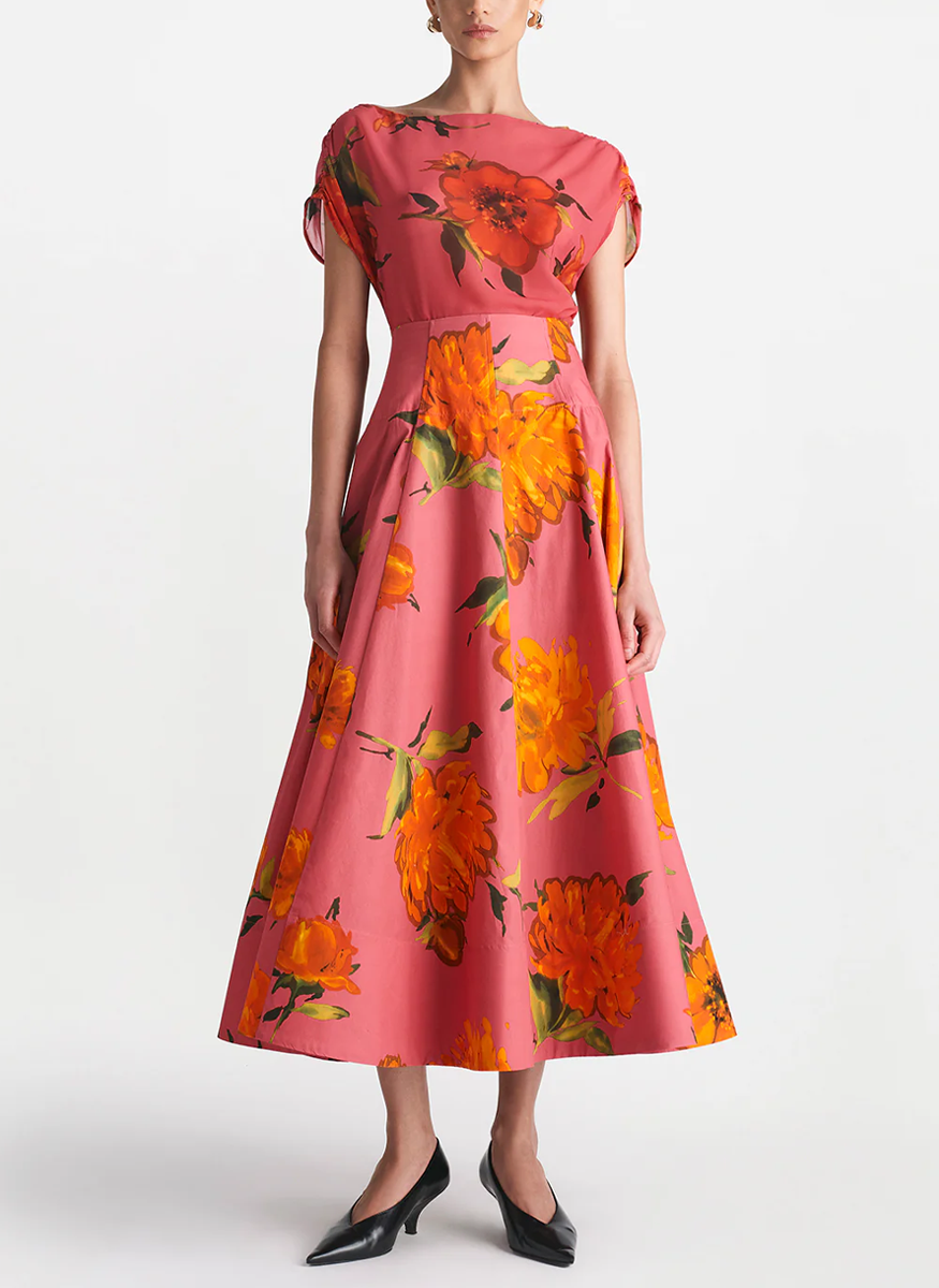 Parker Cotton Floral Poplin Skirt