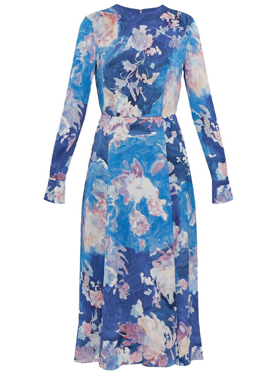 Long Sleeve Midi Cocktail Dress