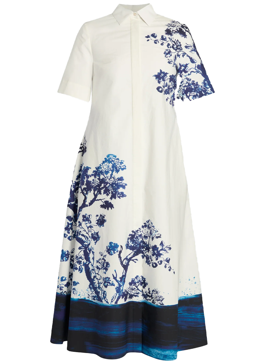 Short Sleeve Shirt Dress US6 / CYANOTYP