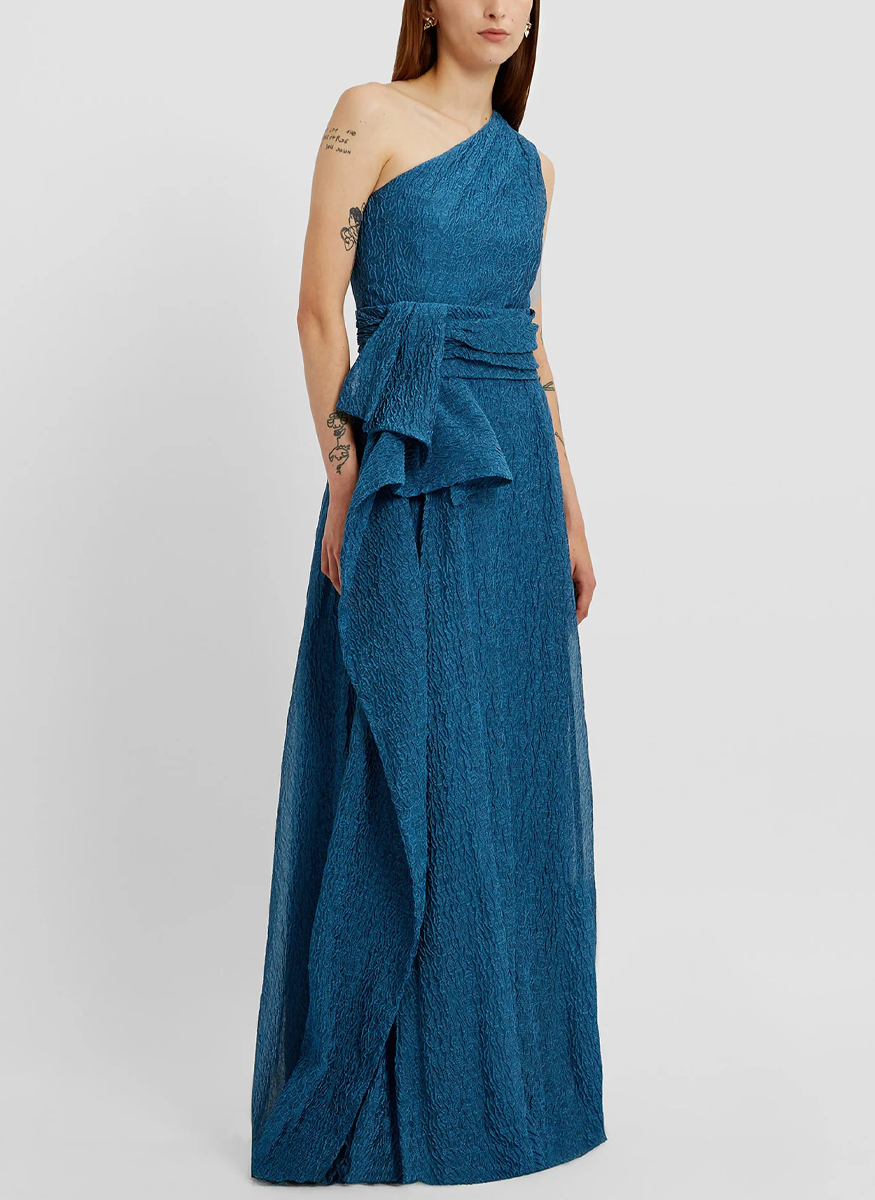 Organza Cloquet One Shoulder Gown - Erdem
