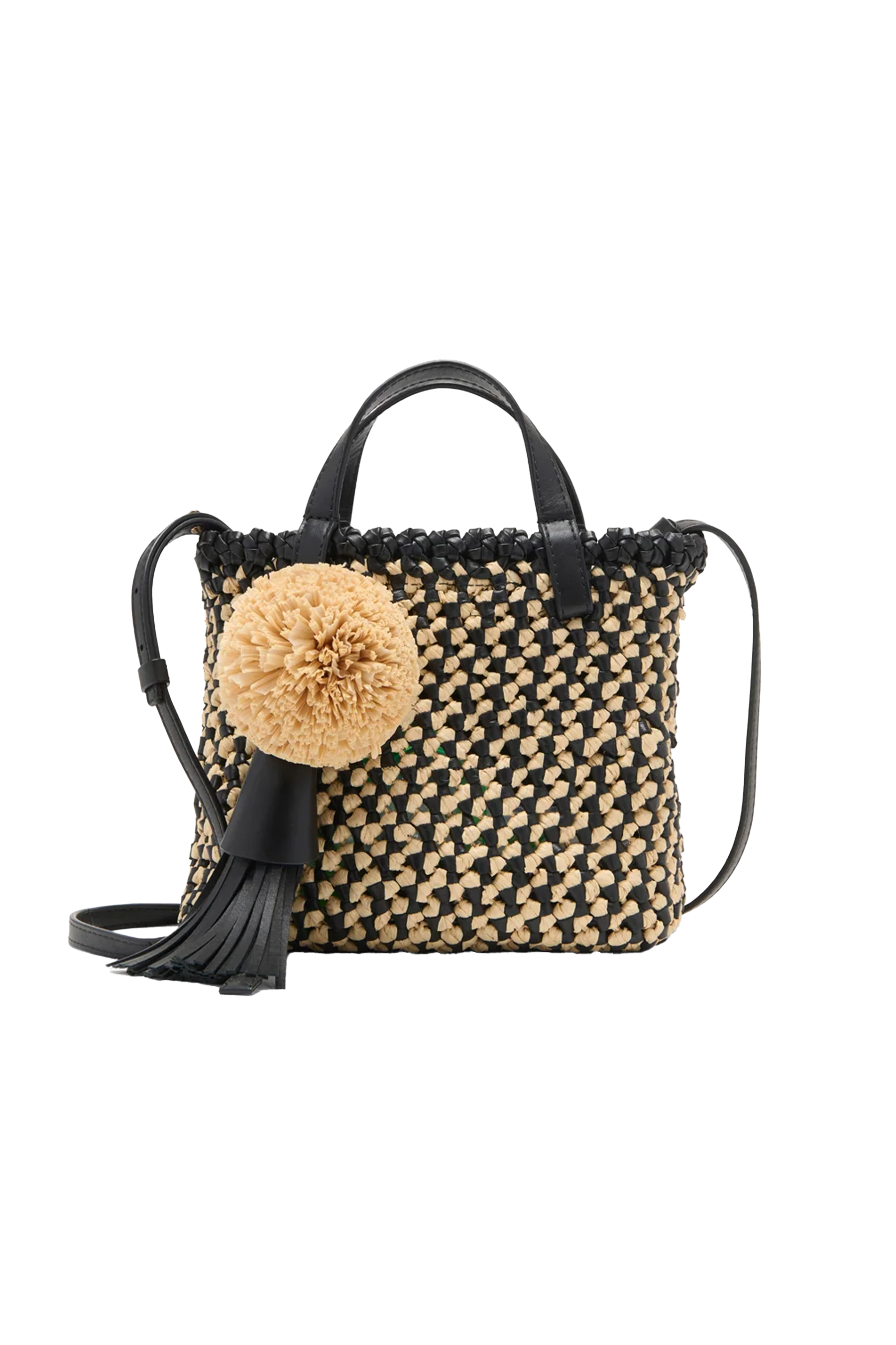 Raffia Mini Crossbody