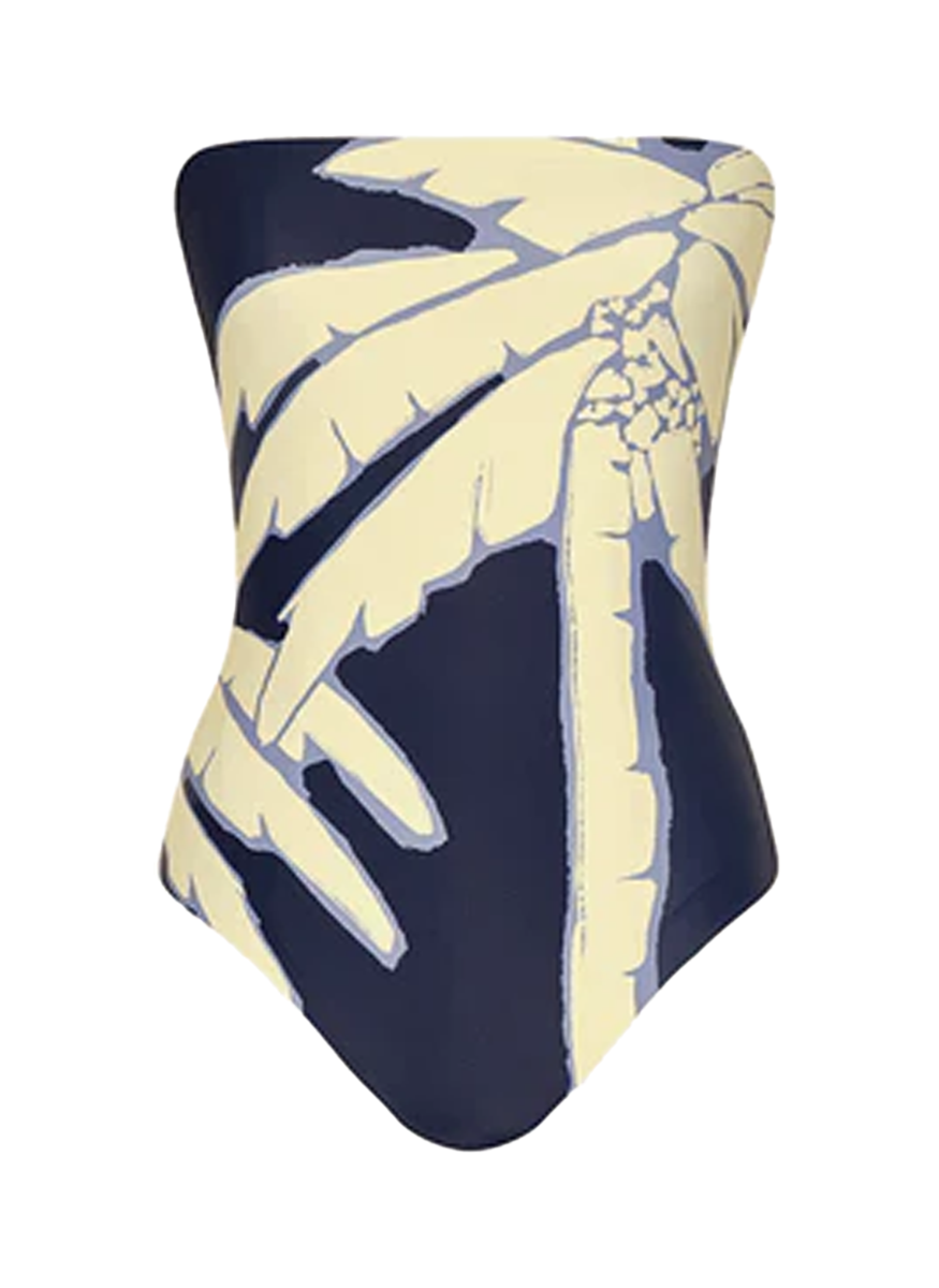 Navy/Ecru Alta Mar One Piece - Johanna Ortiz