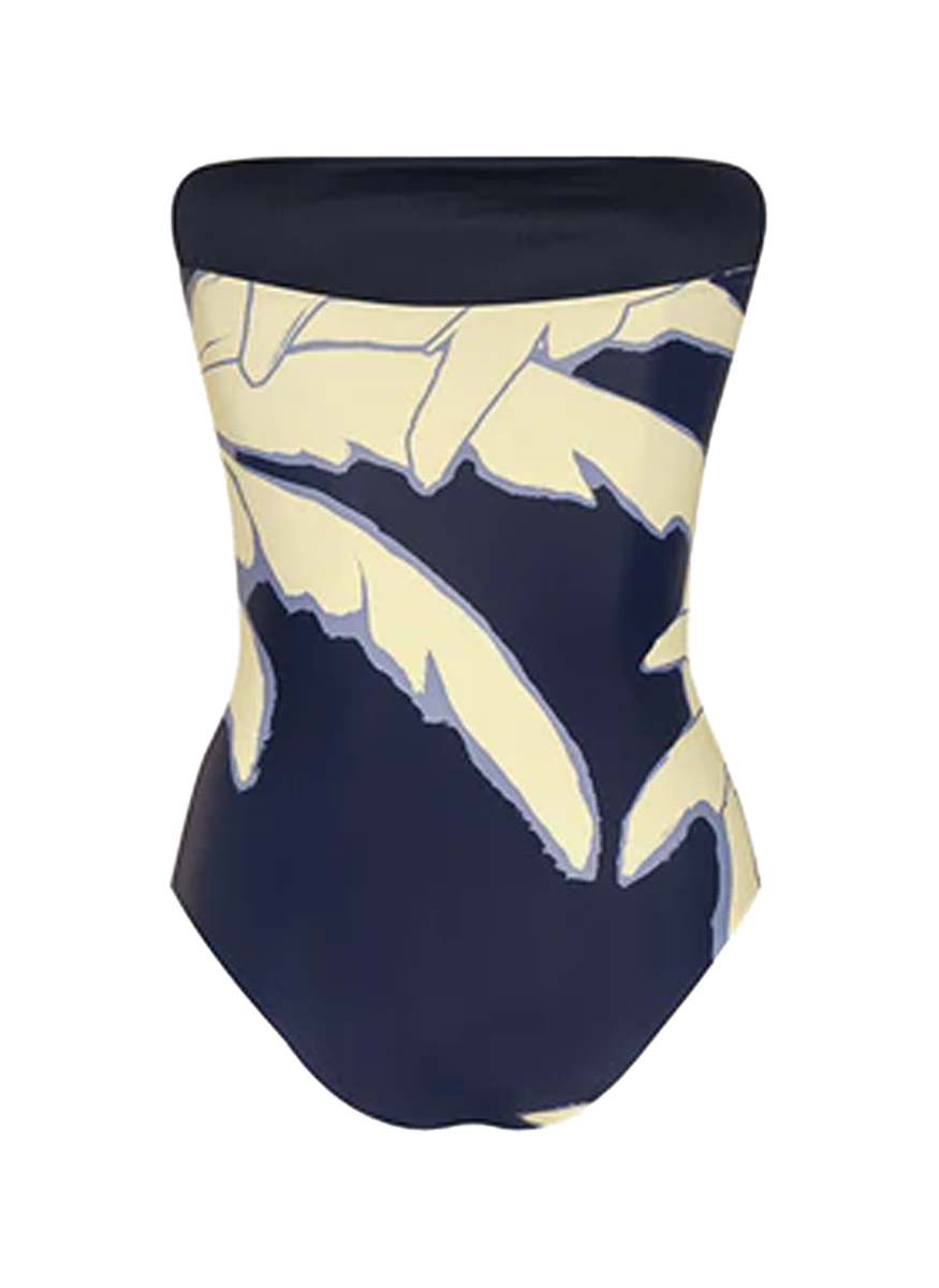 Navy/Ecru Alta Mar One Piece - Johanna Ortiz