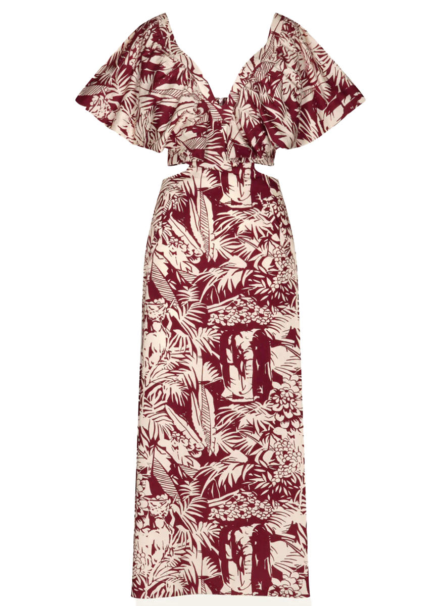 Eternal Jungle Ankle Dress