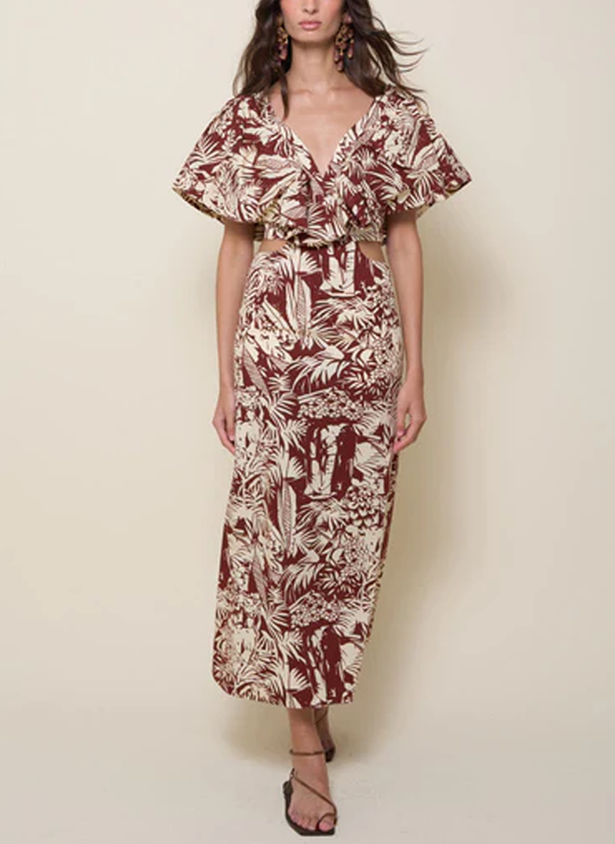 Eternal Jungle Ankle Dress - Johanna Ortiz