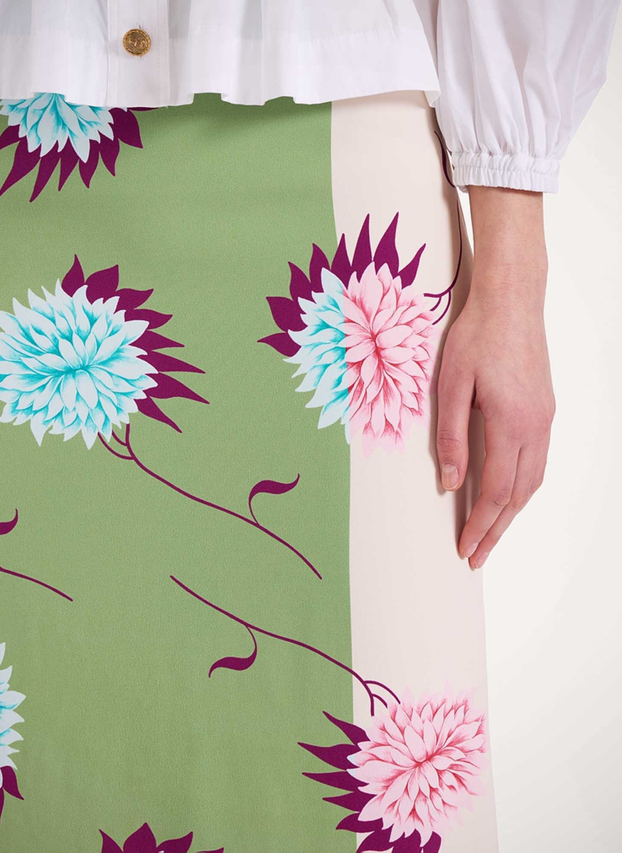 Pencil Skirt in Envers Satin - La DoubleJ