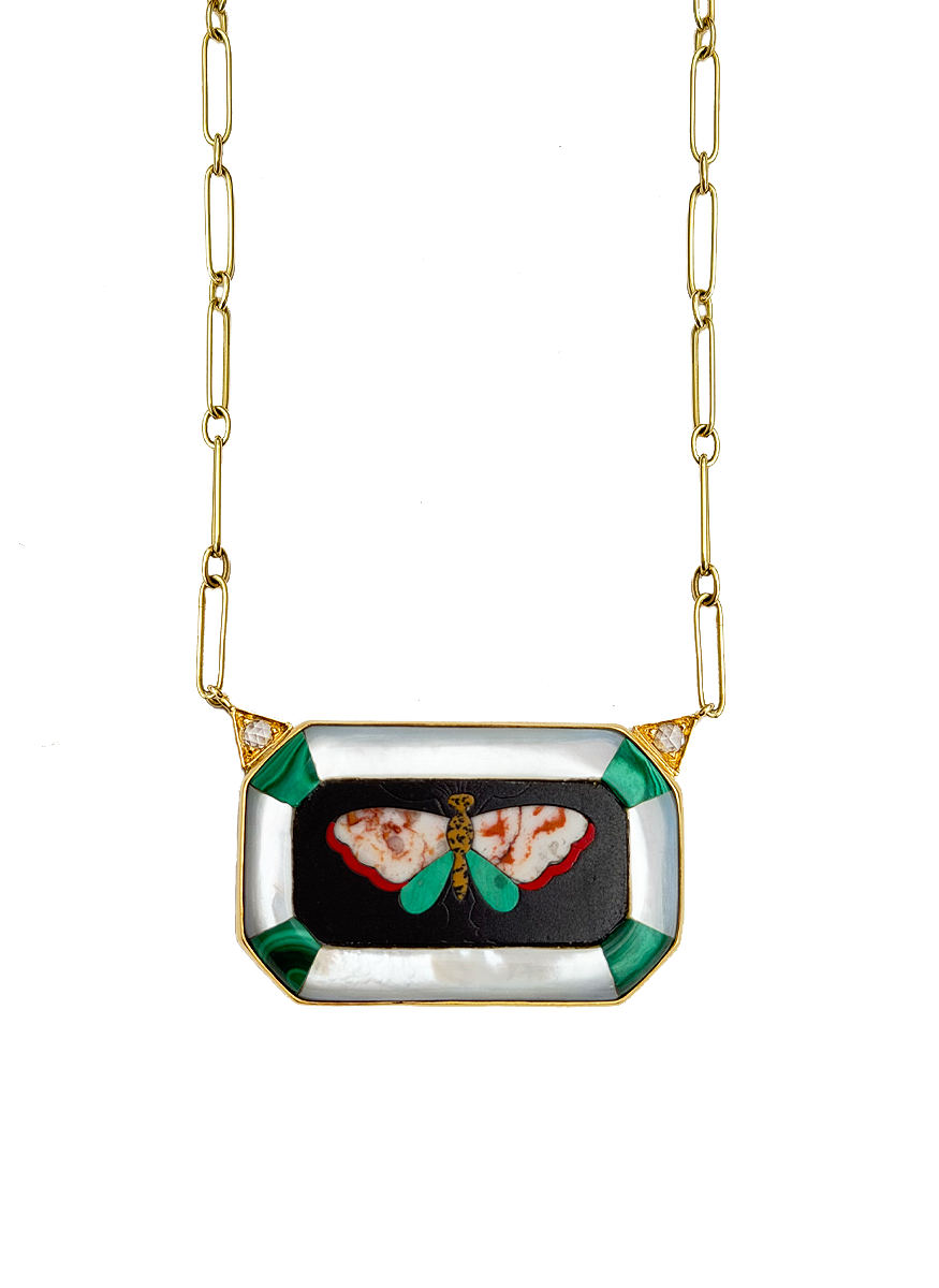 Butterflies Commesso Necklace