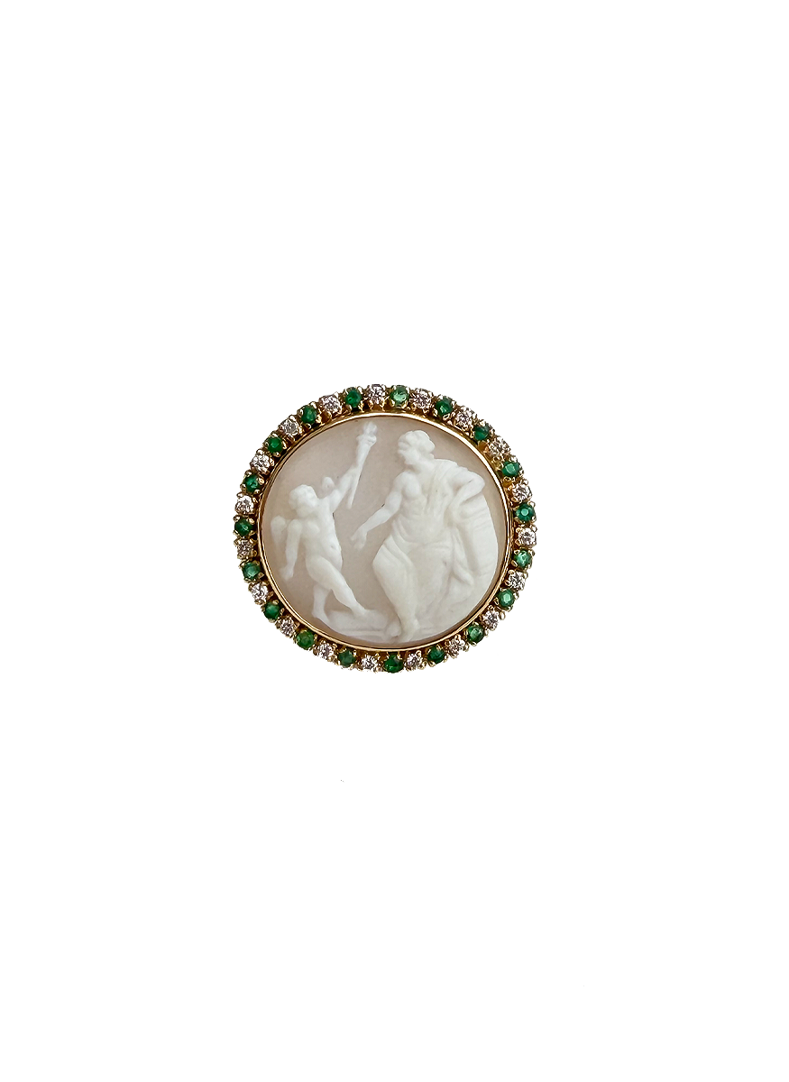 Oyster Shell Cameo Ring