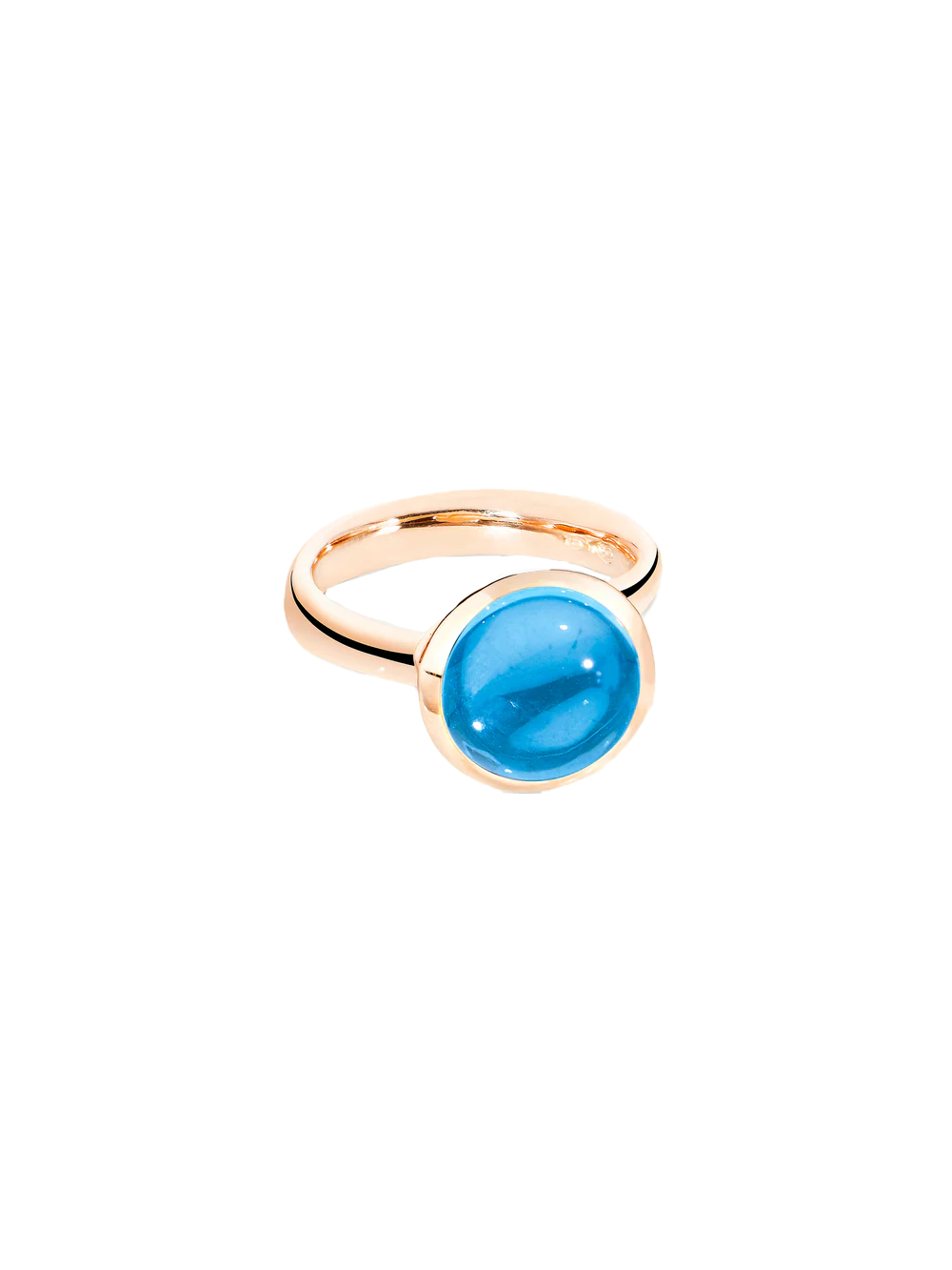 Bouton Ring Swiss Topaz, Large