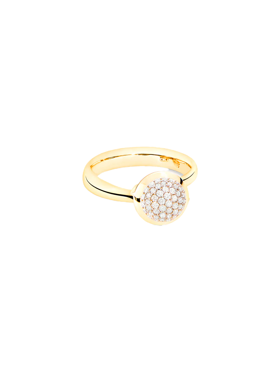 Bouton Ring, Small, Diamond