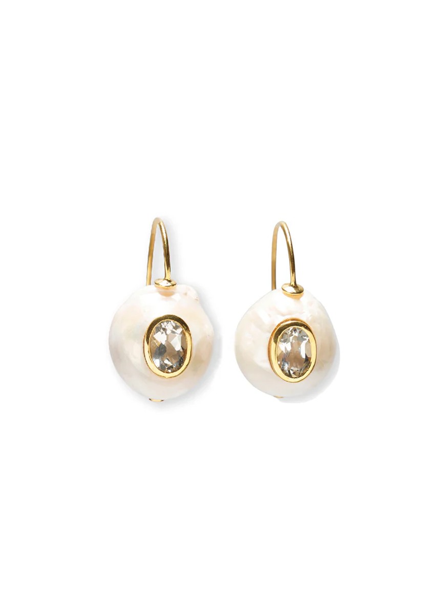 Pearl Pablo Earrings, Amethyst