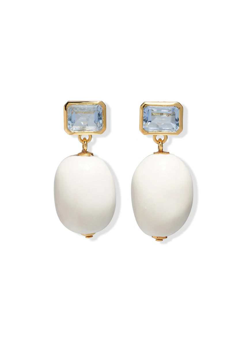 La Paz Earrings in Ivory