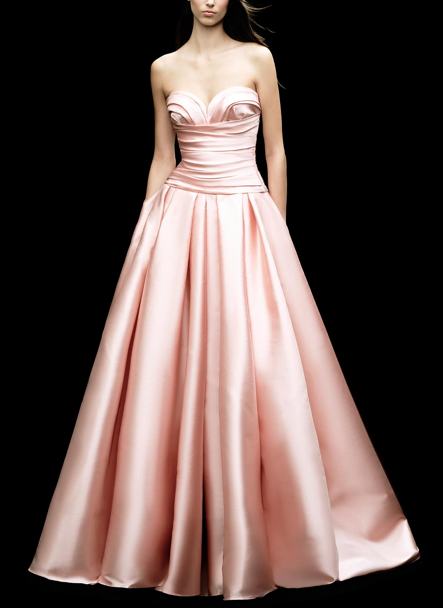 Mikado Off Shoulder Heart Neckline Gown