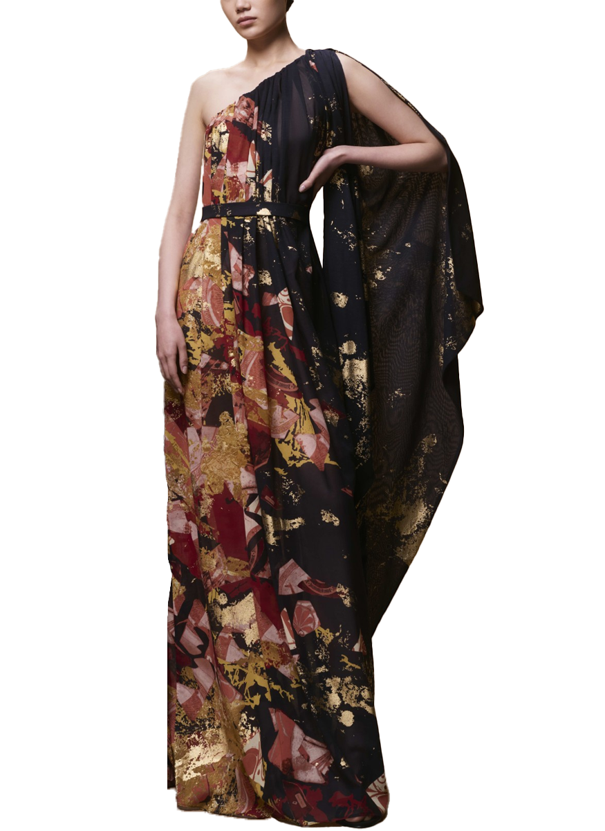 elizabeth one shoulder dress Sequin One Shoulder Feather Gown by Elizabeth KGL3129