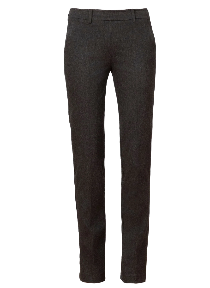 Romeo Flannel Straight Leg Pant in Charcoal