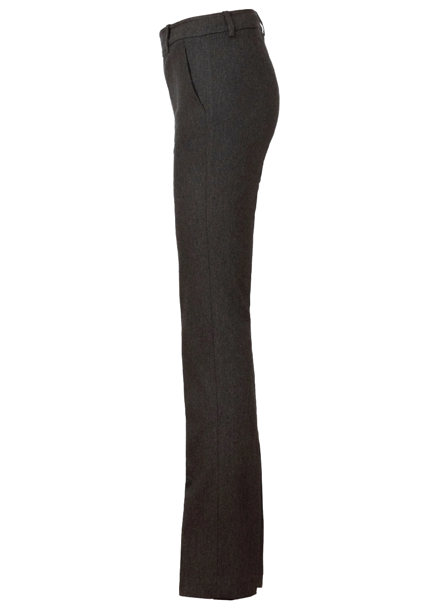 Romeo Flannel Straight Leg Pant in Charcoal