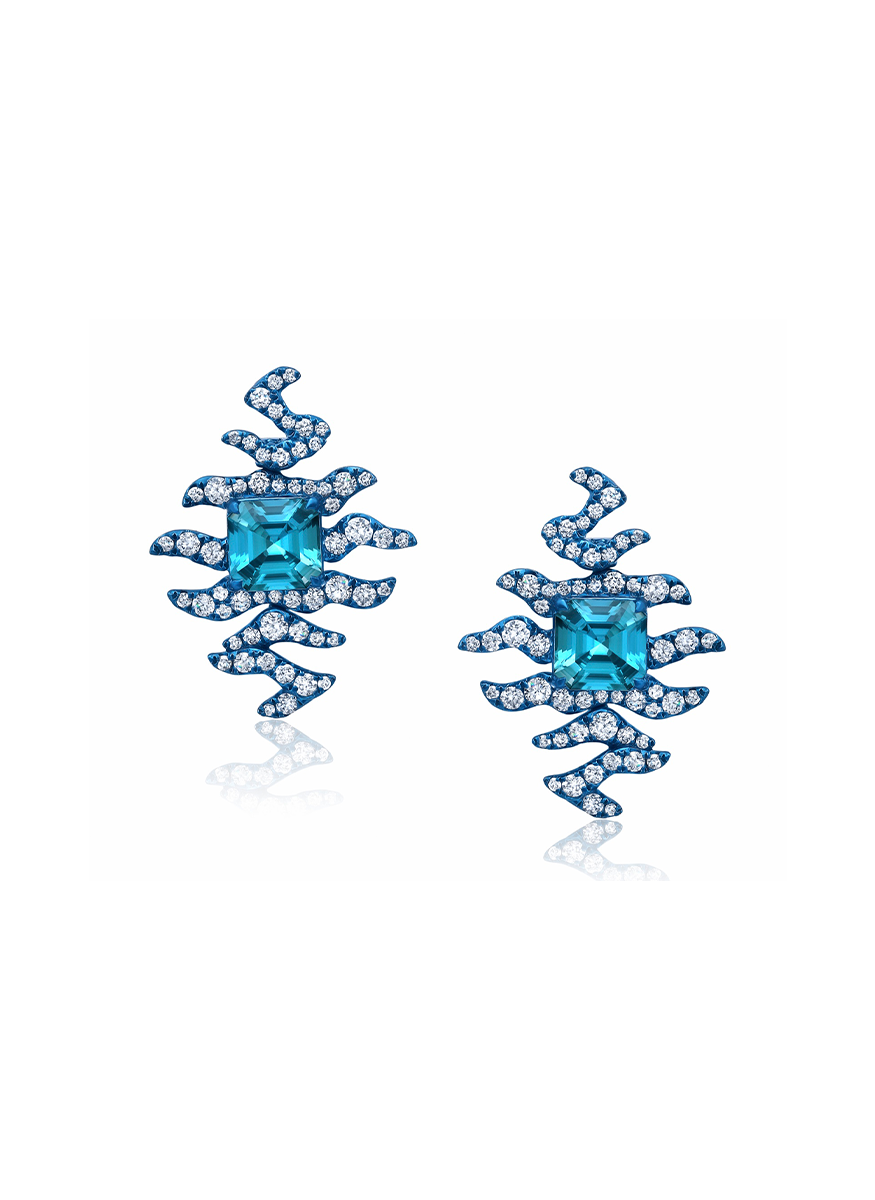 Rio Blue Zircon Earrings